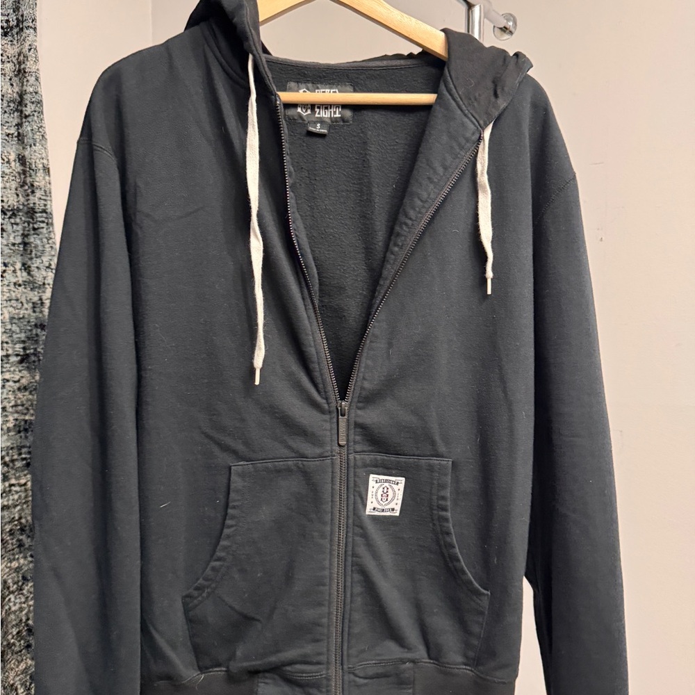 Black Zip-Up Hoodie